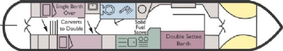 Boat plan for Malvern at Adventure Fleet - Braunston