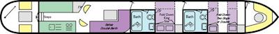 Boat plan for Water Regency 4 Monique at Autherley Junction