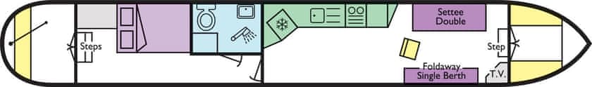 Boat plan for Sparklingbrook at Clifton Cruisers