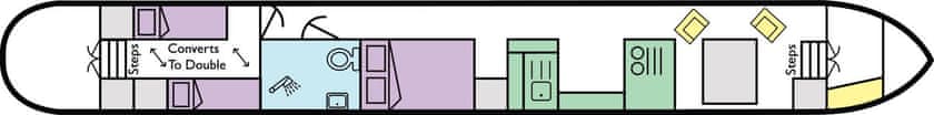 Boat plan for Lady Andrea at Great Haywood