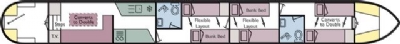 Boat plan for Deddington at Heyford Wharf