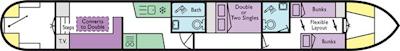 Boat plan for Rousham at Heyford Wharf