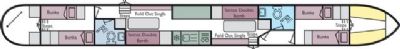 Boat plan for Wessex Swan at Hilperton Marina