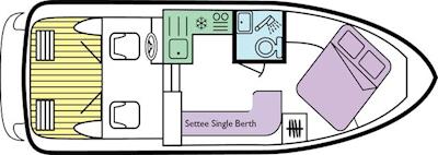 Boat plan for Capri TS at Le Boat Benson