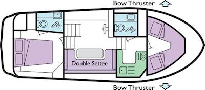 Boat plan for Countess at Le Boat Benson