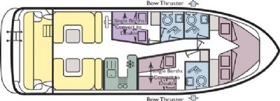 Boat plan for Elegance at Le Boat Benson