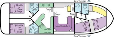 Boat plan for Magnifique at Le Boat Benson