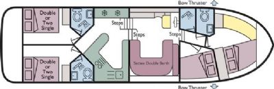 Boat plan for Magnifique at Le Boat Laggan