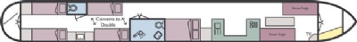 Boat plan for Dodleaze at Monkton Combe