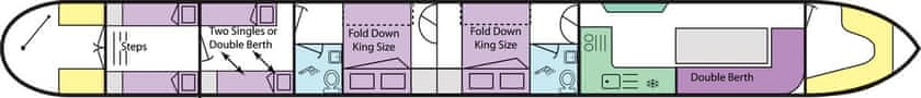 Boat plan for Elite 8F 2B Aurora at Napton Marina