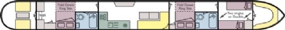 Boat plan for Regency 6 Annabelle at Napton Marina