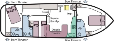 Boat plan for Commodore at Richardson’s Cruisers