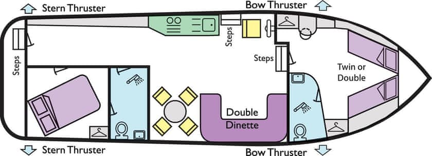 Boat plan for Monaco A at Richardson’s Cruisers