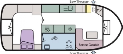 Boat plan for Swan Reflection at Richardson’s Cruisers