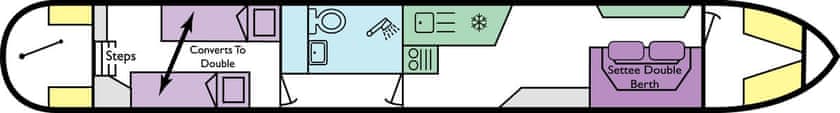 Boat plan for Angela at Sally Narrowboats