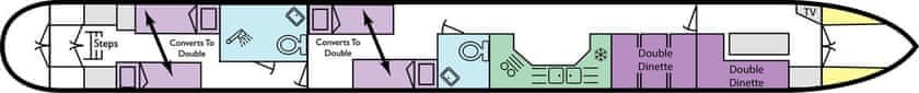 Boat plan for Eve at Sally Narrowboats