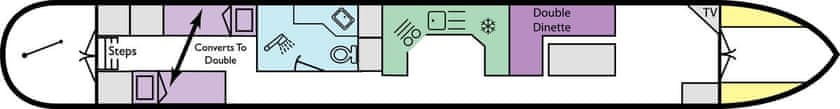 Boat plan for Lydia at Sally Narrowboats