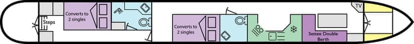 Boat plan for Rachel at Sally Narrowboats