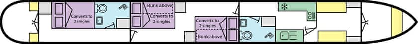 Boat plan for Sacha at Sally Narrowboats