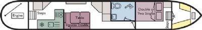 Boat plan for Whitchurch Grebe at Whitchurch Marina