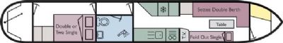 Boat plan for Whitchurch Tyne at Whitchurch Marina