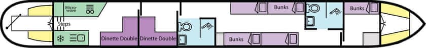 Boat plan for Andromeda at Whixall