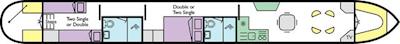 Boat plan for Aquila at Wootton Wawen