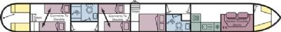 Boat plan for Wrenbury Goose at Wrenbury Mill Marina